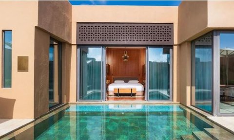 Panoramapool im Anantara Al Jabal Al Akhdar Resort – Oman Reise mit Kindern