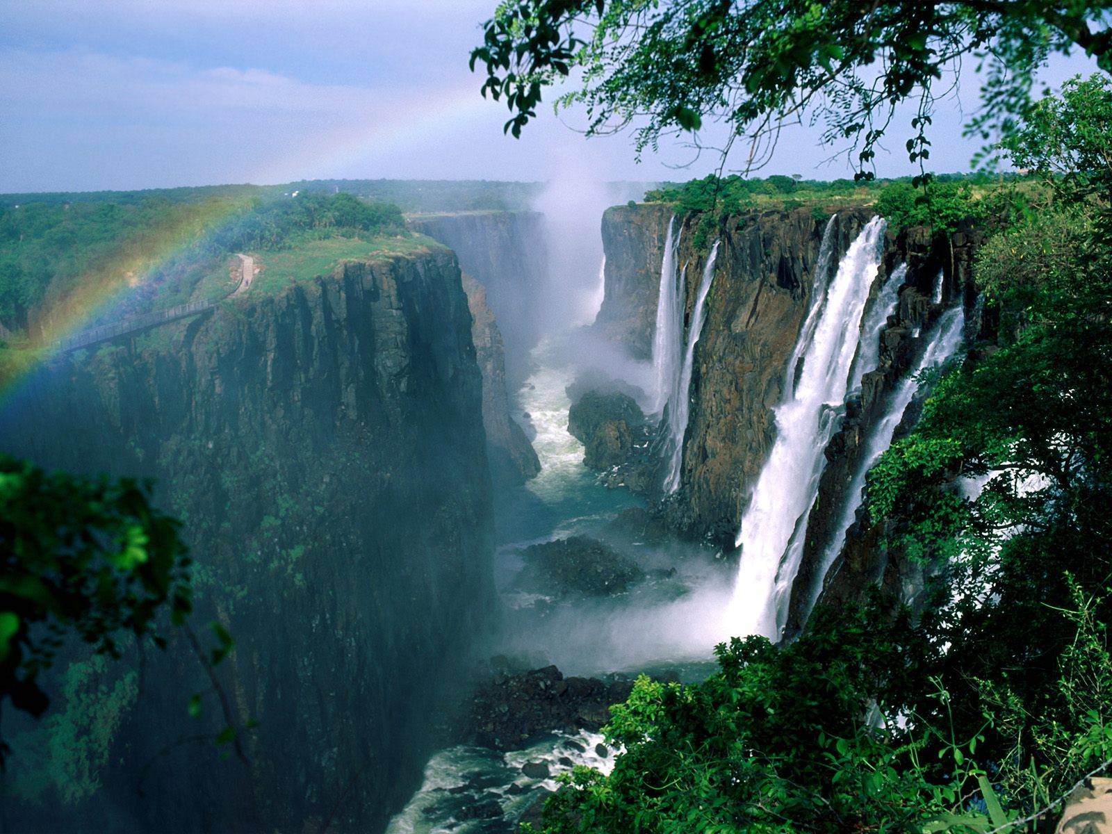 Botswana Familienreise - Aussicht auf die Victoria-Fälle