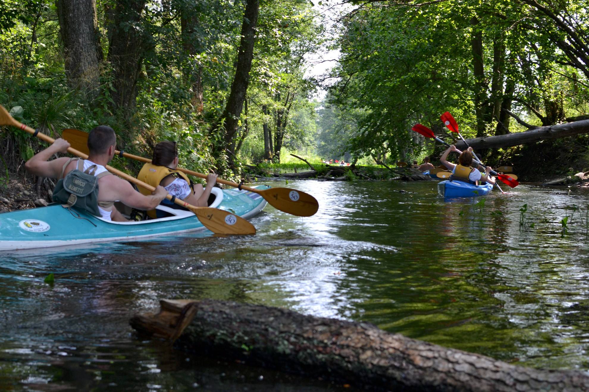 Polen mit Kindern - Kayak fahren