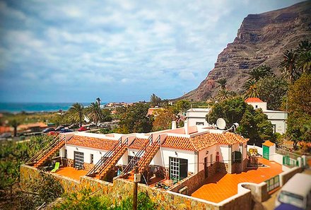 La Gomera Familienreise - La Gomera for family - Valle Gran Rey - Villa Aurora Appartementanlage - Außenansicht