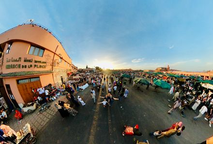 Marokko mit Kindern - Marokko for family - letzter Abend am Jemaa El Fna Platz