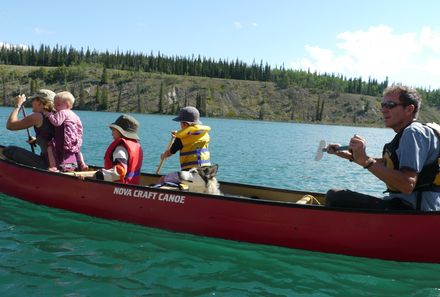 Familienurlaub Kanada - Kanada for family - beim Kanufahren
