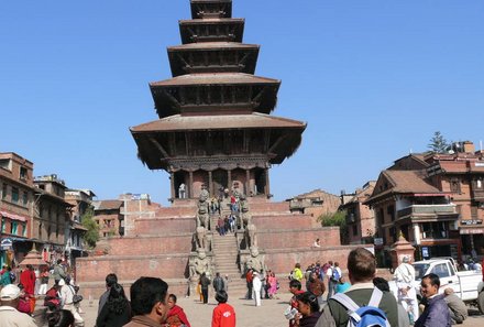 Nepal mit Kindern - Tempel in Bhaktapur
