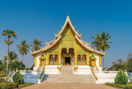 Laos und Vietnam Familienreise - Laos und Vietnam Reise mit Kindern - Luang Prabang Goldener Tempel Phra Bang