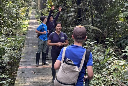 Familienreise Galapagos und Ecuador - Galapagos Family & Teens - Verlängerung Amazonas - Wanderung im Regenwald mit Guides