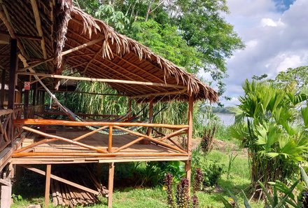 Peru Familienreise - Peru Family & Teens - Heliconia Lodge - Terrasse