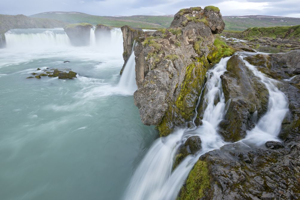 Island mit Kindern - Godafoss Wasserfall