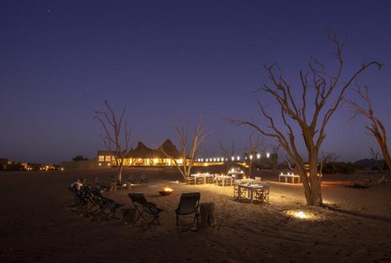 Individuelle Namibia Familienreise Deluxe - Wilderness Little Kuala - Lagerfeuer