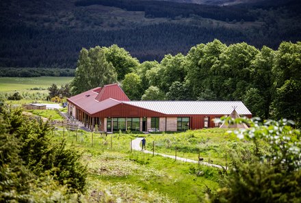 Schottland Familienreise - Schottland mit Kindern - Rewilding Besucherzentrum in der Natur