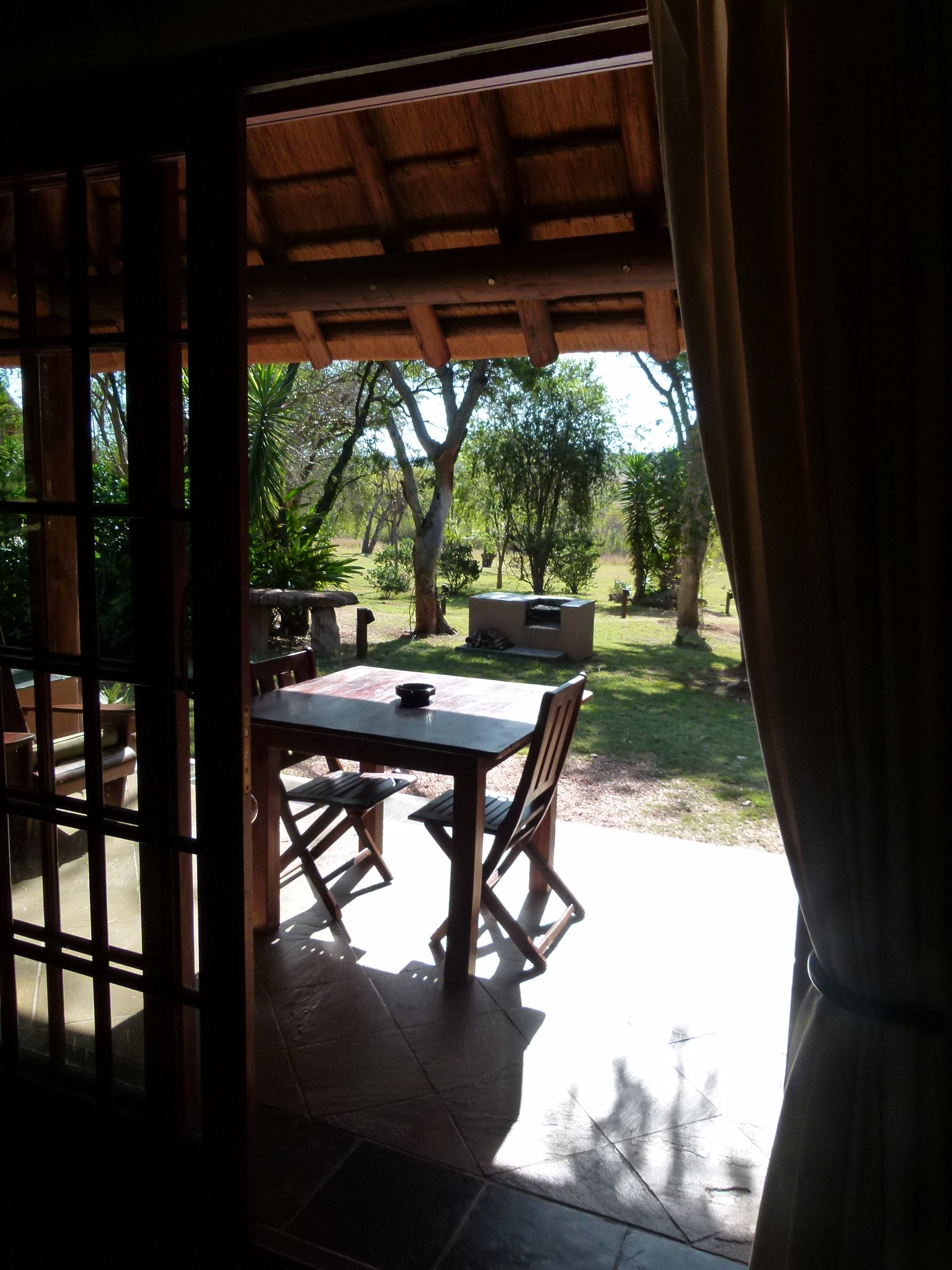 Südafrika mit Kindern - Lodges Südafrika mit Kindern - Blick auf die Terrasse