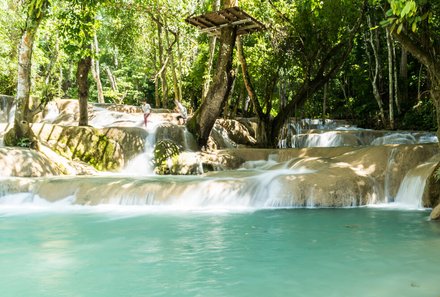 Laos und Vietnam Familienreise - Laos und Vietnam Reise mit Kindern - Kajakabenteuer Nam-Khan-Fluss