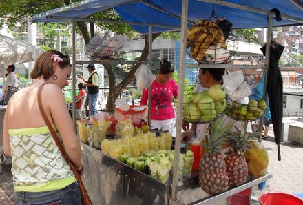 Kolumbien mit Kindern - Kolumbien for family - Obststand