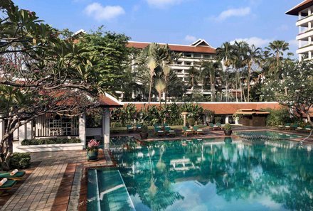 Thailand Familienreise mit Kindern - Thailand for family individuell - Anantara Riverside Resort - Poolanlage
