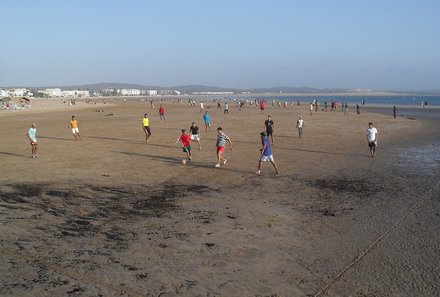 Marokko mit Kindern - Reisetipps zur Marokko Familienreise - Strand in Essaouira