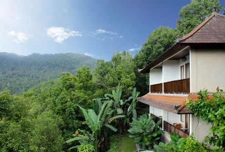 Bali Familienurlaub - Ausblick Munduk Sari Garden Villa