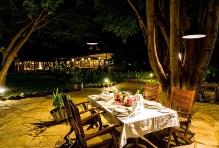 Tansania Familienreise - Tansania for family - Arumeru River Lodge - Privates Abendessen