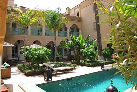 Marokko Familienreise - Palais Oumensour - Pool
