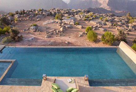 Oman for family individuell deluxe - Anantara Al Jabal Al Akhdar Resort - Pool