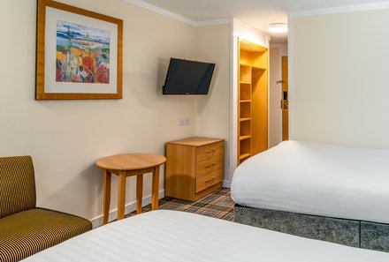 Schottland Familienreise - Schottland mit Kindern - Coylumbridge Hotel Aviemore - Zimmer