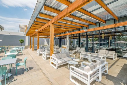 Südafrika Familienreise - Südafrika for family - Johannesburg - Radisson Hotel & Convention Centre - Terrasse