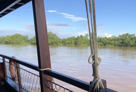 Vietnam Familienreise - Vietnam for family - Bassac Cruise - Aussicht