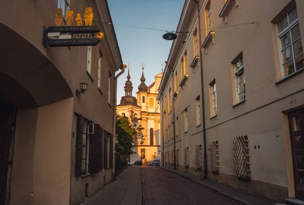 Baltikum for family - Vilnius - Alte Stadt am Abend