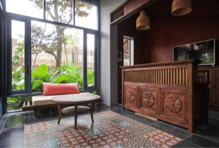 Vietnam for family individuell - Le Clos Du Fil Hotel - Rezeption