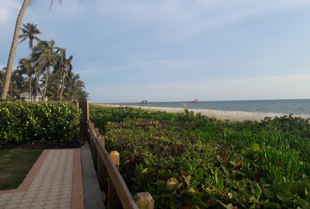 Florida Rundreise mit Kindern - Florida for family individuell - Naples Pier in der Ferne