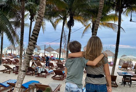 Familienreise Mexiko - Mexiko for family - Strand Puerto Morelos - Kinder