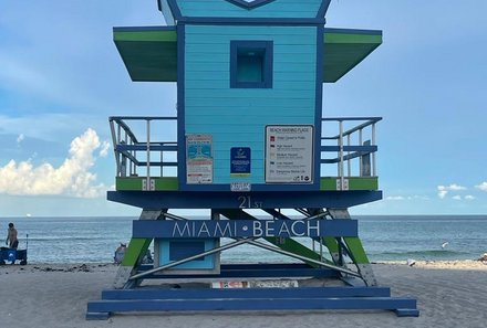 Florida Rundreise mit Kindern - Florida for family individuell - Miami Beach - Lifeguardstation