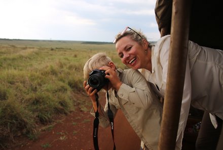 Kenia Familienreise - Kenia for family - Morgenpirsch im Tsavo Ost Nationalpark