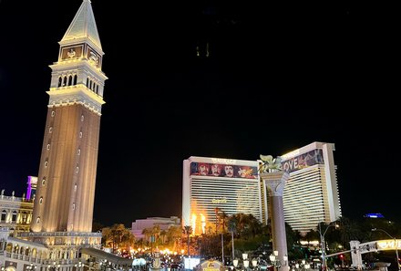 USA Reise mit Kindern Erfahrungen und Tipps - Las Vegas mit Kindern - Las Vegas bei Nacht