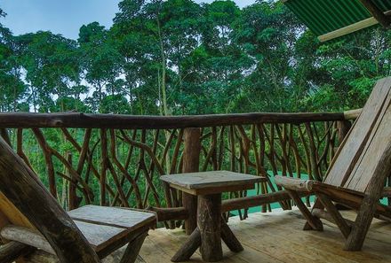 Familienurlaub Costa Rica - Costa Rica for family - Terrasse La Tigra Rainforest Lodge