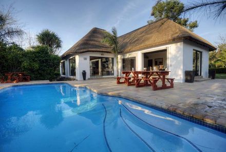 Garden Route Familienreise - Garden Route for family individuell - De Old Drift Guest Farm - Pool 