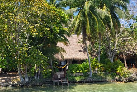 Mexiko for family - Mexiko Familienreise mit Kindern - Bacalar Wasser und Palmen