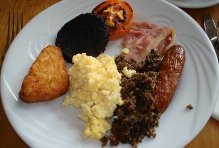 Schottland Familienreise - Schottland mit Kindern - Schottisches Frühstück