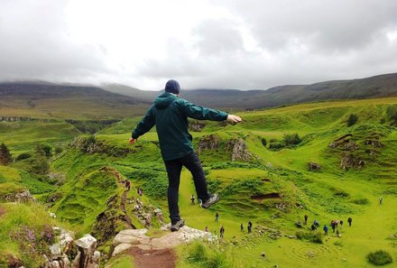 Schottland mit Kindern - Familienurlaub Schottland - Aussicht ins Tal