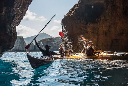 Familienreisen Griechenland - Kajak auf dem argolischen Golf