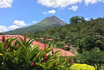 Familienreise Costa Rica - Costa Rica zum Bestpreis - La Fortuna Arenal Volcano Inn - Ausblick auf den Vulkan
