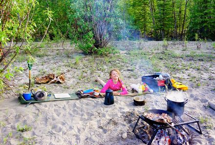 Kanada mit Kindern - Kanada for family - Lagerfeuer
