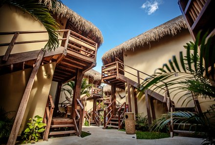 Familienurlaub Mexiko - Mexiko Family & Teens - Hotel Carolina Bacalar - Außenansicht