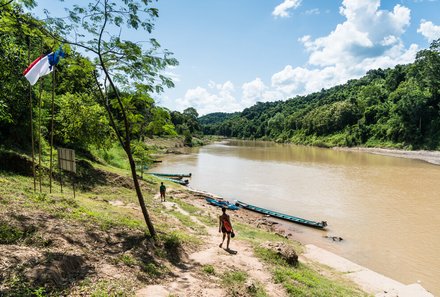 Laos und Vietnam Familienreise - Laos und Vietnam Reise mit Kindern - Nam-Khan-Fluss Aktivitäten