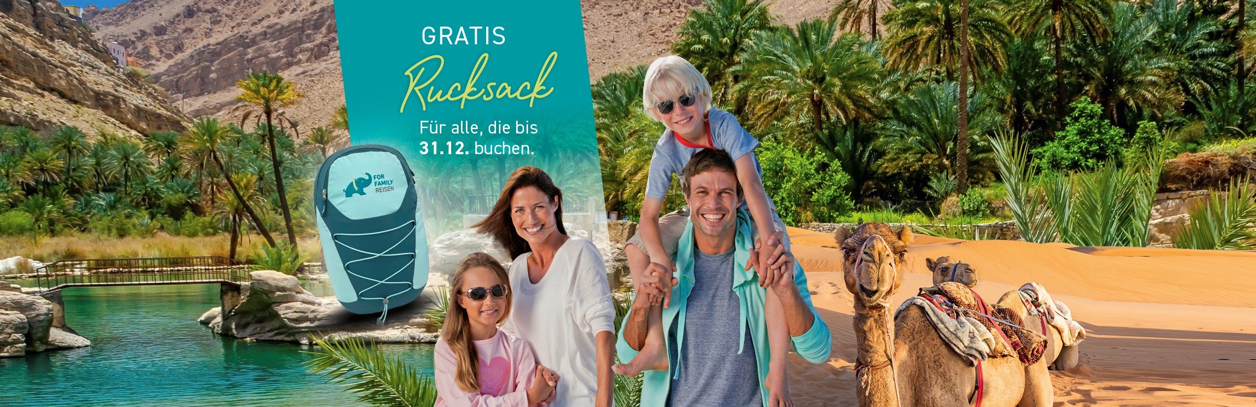 Familienreise mit Kindern - For Family Rucksack - Rucksack Aktion