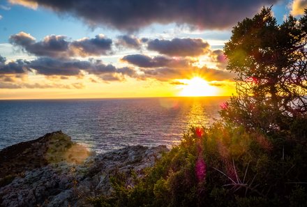 Algarve for family - Familienreise Algarve mit Kindern - Sonnenuntergang an der Algarve