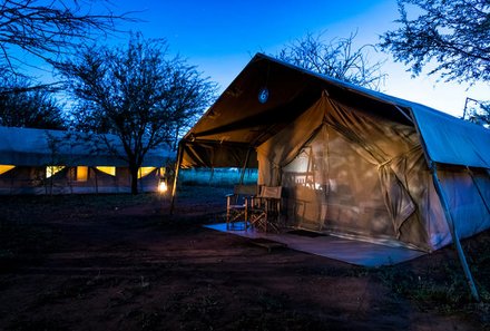 Tansania Familienreise - Tansania for family - Ronjo Camp - Vorplatz der Zeltsuite