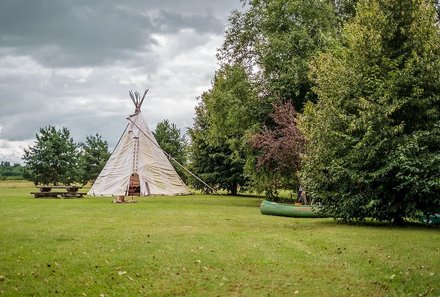 Estland Familienreise - Estland for family - Riisa - Soomaa Puhkeküla - Tipi