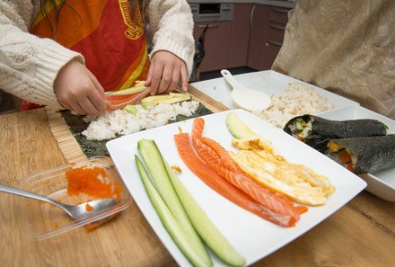 Japan mit Kindern  - Japan for family - Sushikurs