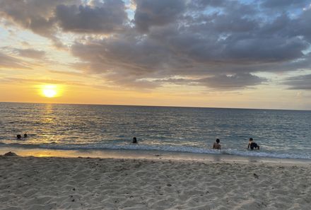 Kuba Familienurlaub - Kuba Family & Teens - Sonnenuntergang bei der Playa Ancon