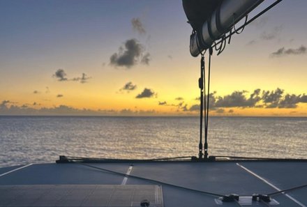 Familienreise Karibik- Karibik for family - Segelreise - Sonnenuntergang