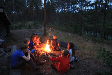 Familienurlaub Schweden - Schweden for family - Lagerfeuer